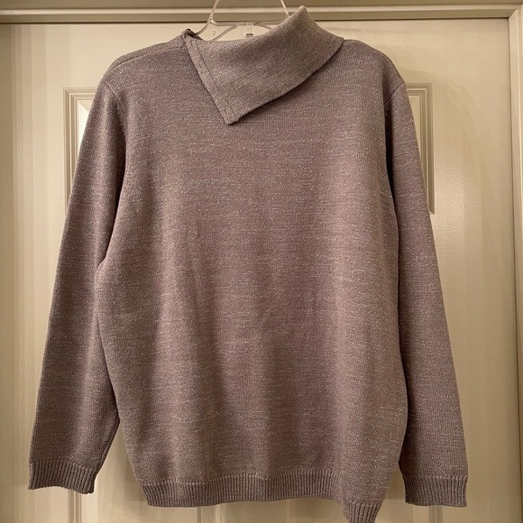 Alfred Dunner Gray Winter Tale Sweater Size 1X (H14) - Picture 3 of 4